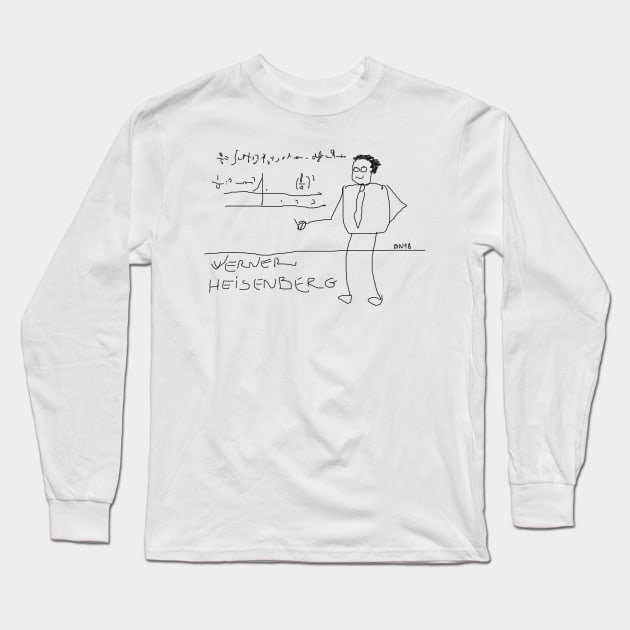 Werner Heisenberg by BN18 Long Sleeve T-Shirt by JD by BN18 